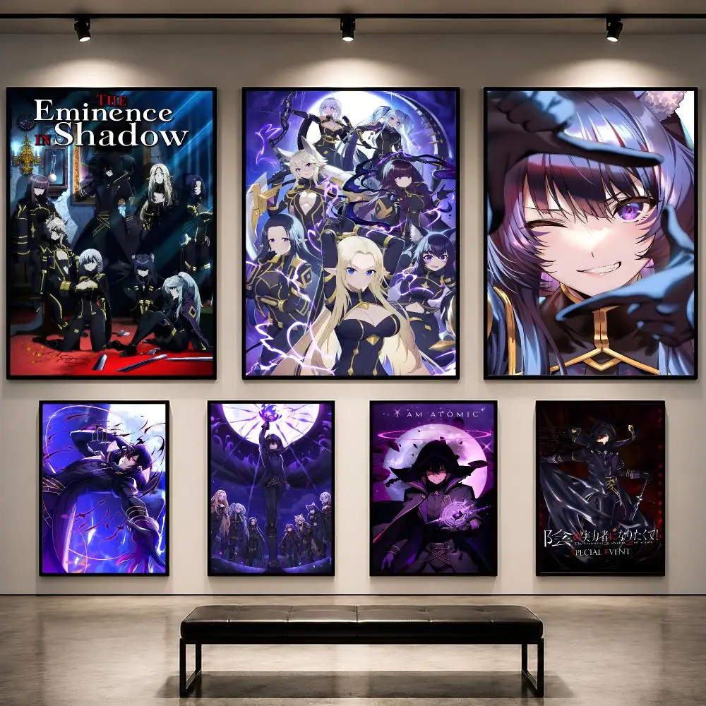 Anime The Eminence In Shadow Isekai Poster Removable PP Decorative Poster Water-Resistant Print Apartment Dorm Office Cafe Gift