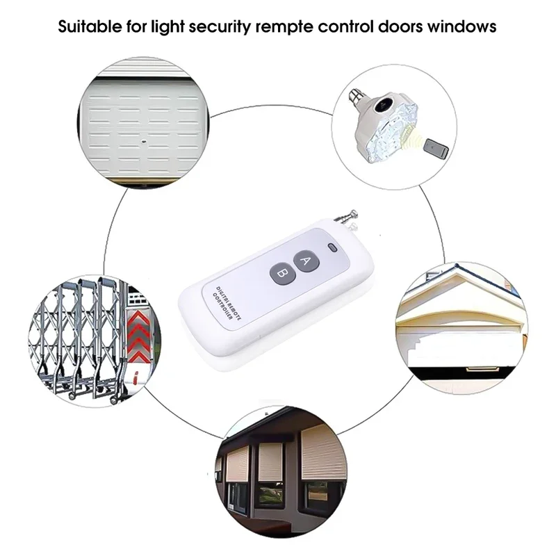 433Mhz Wireless RF Remote Control 1527 Learning Code Transmitter 2 4 6 8 Keys Long Range For Smart Home Garage Door Opener image 5