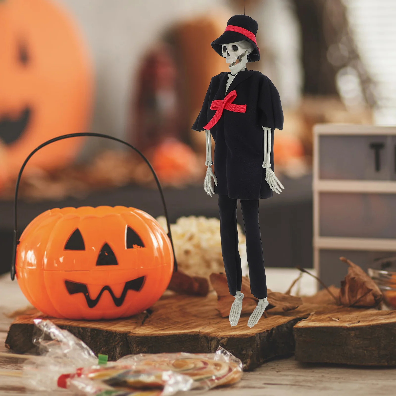 Statue de mariage d'halloween, décoration de bureau pour marié, ornement en plastique pour la maison et le bureau, Figurine de crâne