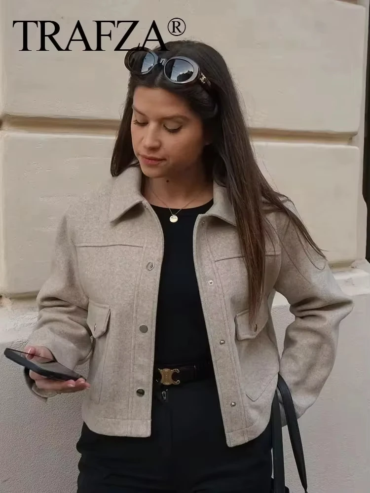 HH المرأة معطف الصلبة واحدة الصدر سترة طويلة الأكمام مع جيوب أمامية الخريف امرأة عادية الأمومة الزي ملابس خارجية