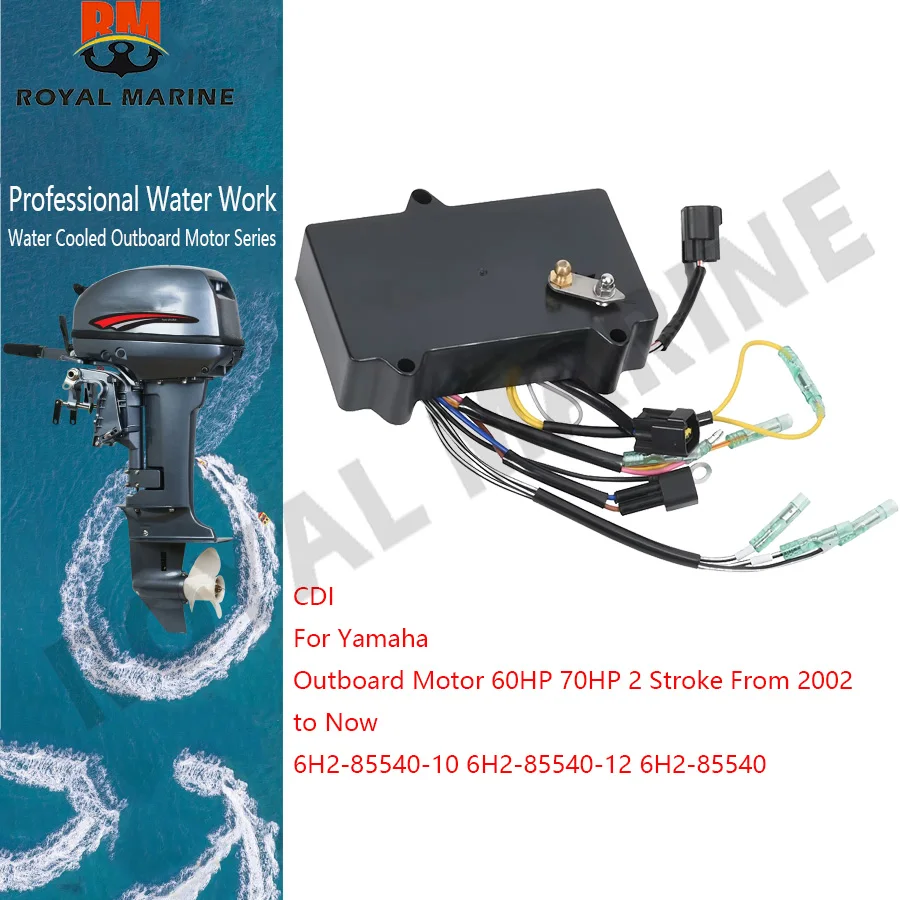 Para motor fueraborda Yamaha 6H2-85540 CDI de 60HP 70HP 2 tiempos, desde 2002 hasta la actualidad, 6H2-85540-10 6H2-85540-12 Power Pack