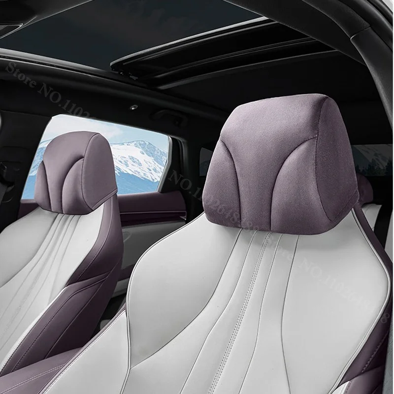 For BYD Seal U 2020-2025 Seat Headrest Protective Cover Head Support Cushion Suede Comfortable Protector Case Interior Accessory
