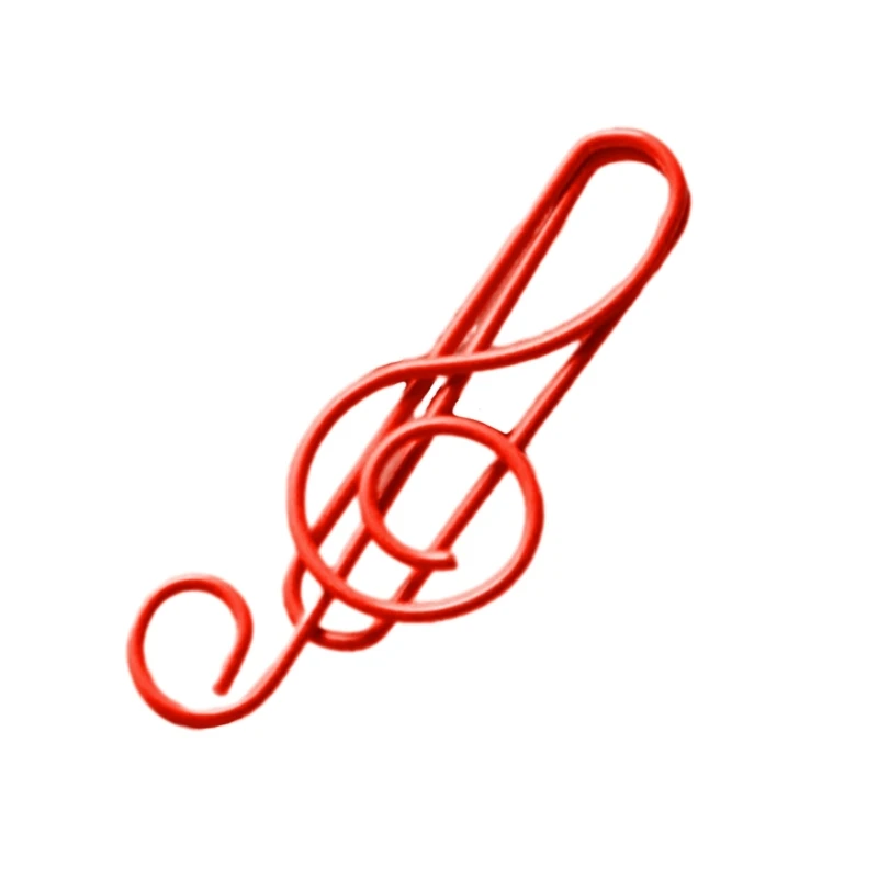 50 ชิ้นคลิปหนีบกระดาษน่ารัก Musical Note รูปร่างกระดาษคลิปบุ๊คมาร์คคลิปอุปกรณ์สำนักงานสำหรับงานแต่งงาน Photo Wall Dropsale