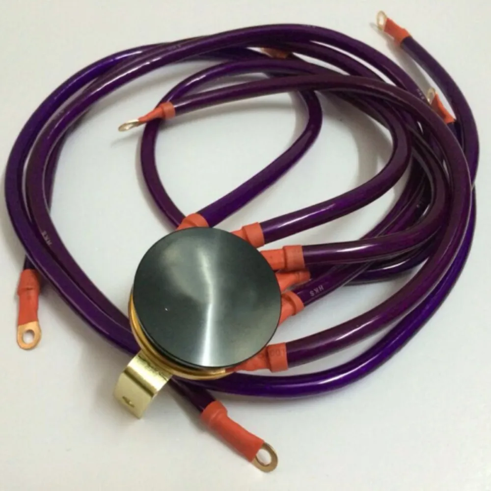 Car modification boxed ground wire body strengthening underground iron 6 purple ground wire stable power supply