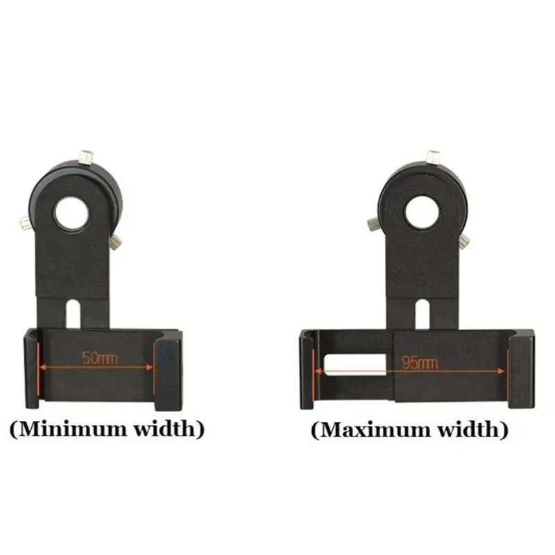 24-49 مللي متر قوس معدني كامل العالمي حامل هاتف المحمول تلسكوب مجهر قاعدة تركيب مزودة بمشبك التقاط صور الفيديو