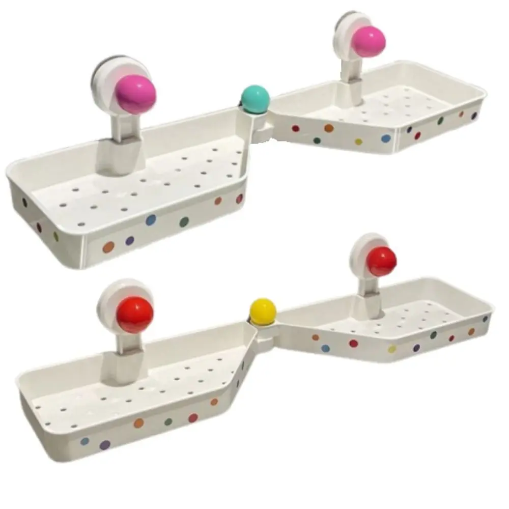 

Suction Cup Faucet Storage Rack Rotatable Plastic Shower Storage Organizer Wall Mounted Removable Corner Storage Rack Kitchen