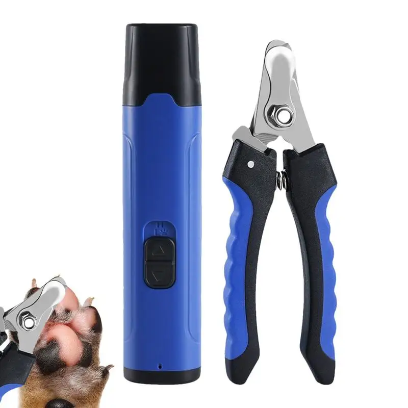 Dog Nail Grinder With Led Light Safe Dog Claw Care Dog Nail Grinder Ergonomic Pet Nail Grinder Low Noise Nail Clipper For Pet