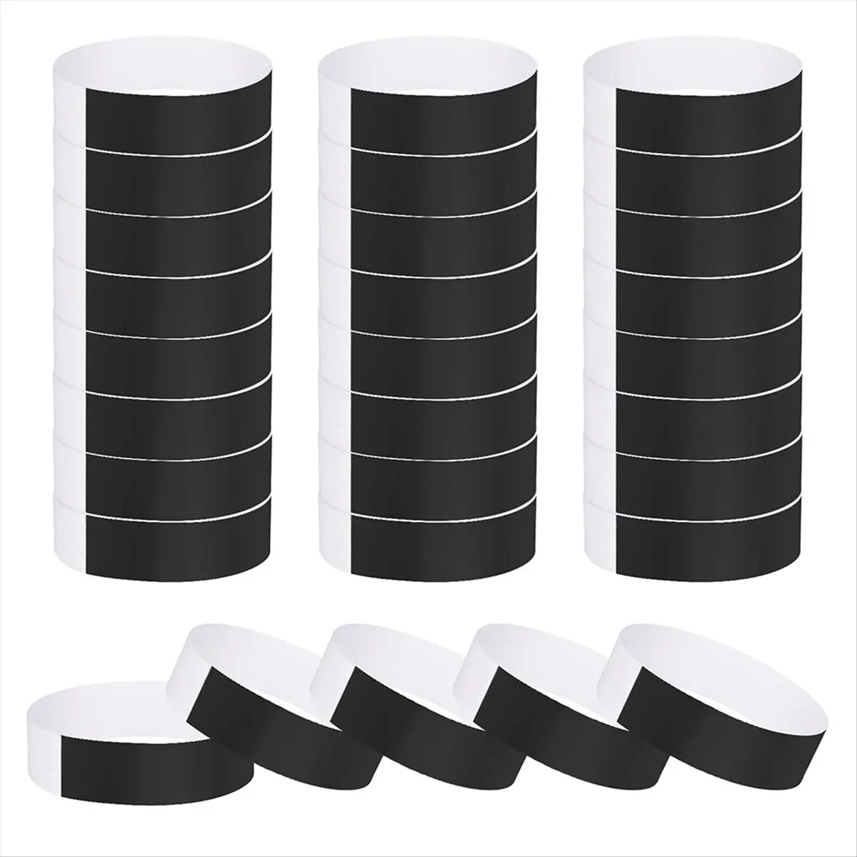 【Best Seller】Arm Bands for Events,200Pcs Waterproof Party Wrist Bands Self-Adhesive Event Wristband for Party Events Clubs Conce