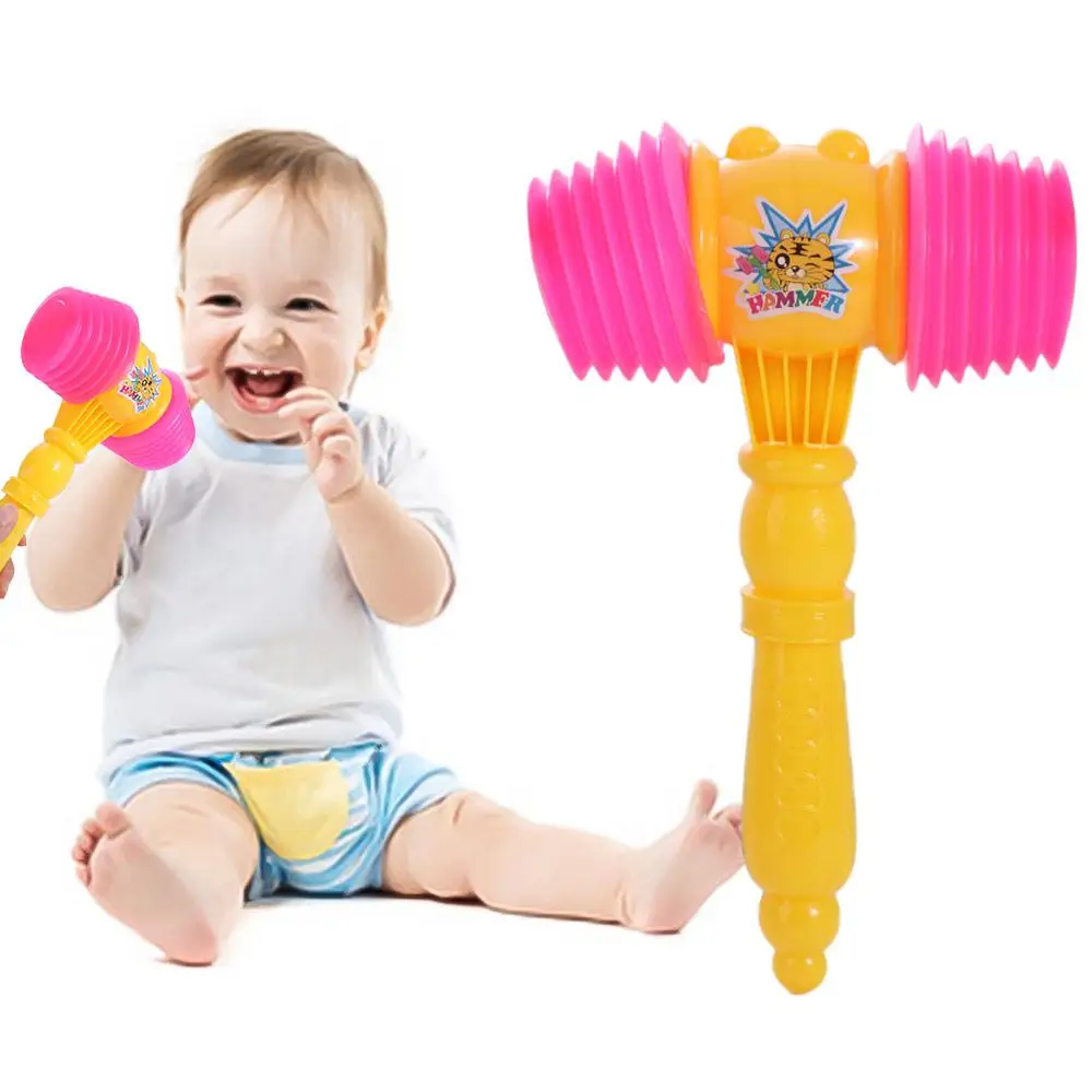 Voz batendo batendo martelo brinquedo fabricante de ruído som estridente bb martelo apito treinamento plástico som martelos brinquedos