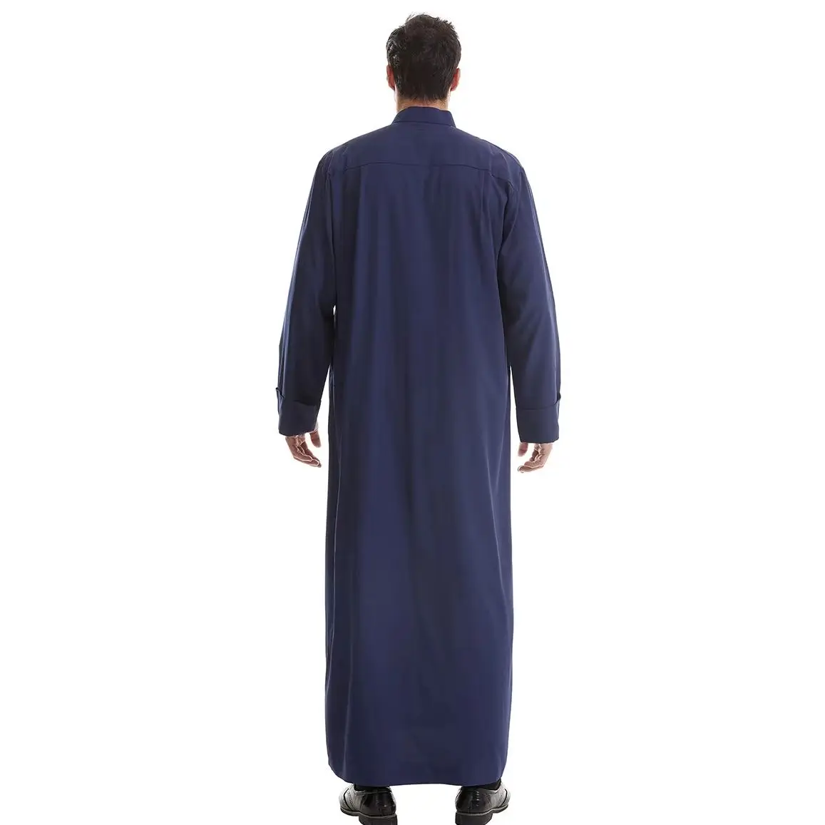 UNI Muslim Eid Ramadan Men Robe Long Sleeve Saudi Abaya Thobe Jubba Thobe Dubai Daffah Kaftan Islamic Arabic Dress Caftan Gown