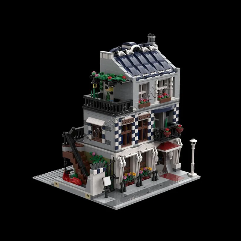 2018PCS MOC カスタマイズシティストリートビューワインデガスターショービルドモデル DIY カスタムパズルテクノロジークリエイティブアセンブリキッズトイギフト