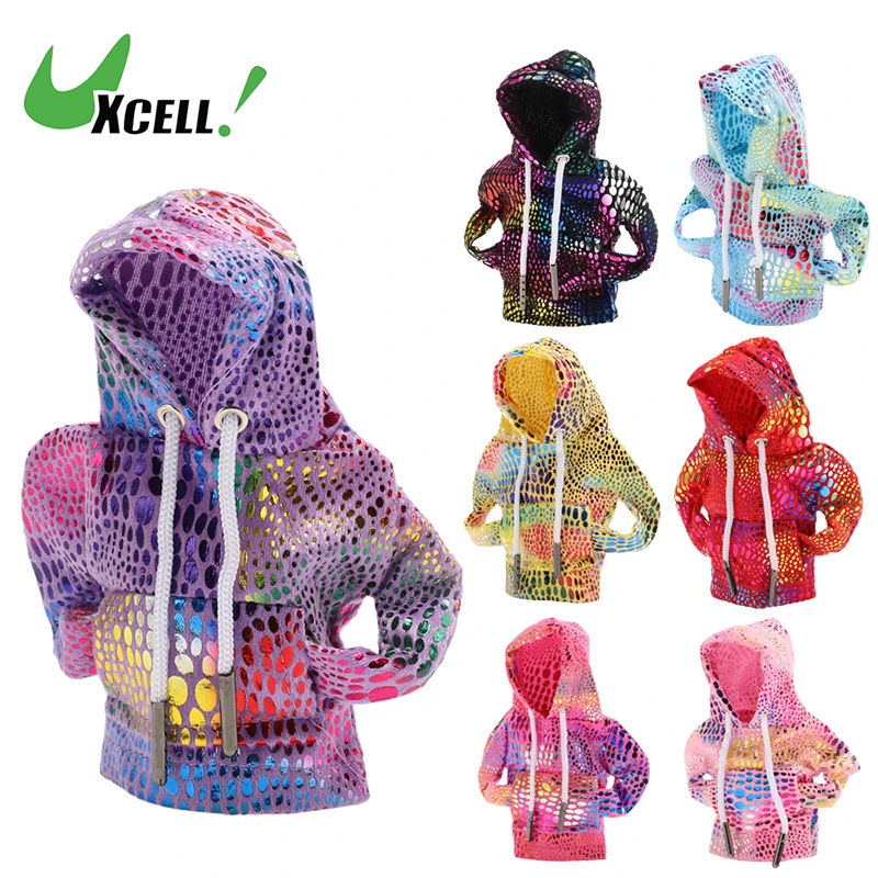 

UXCELL Hoodie Shift Lever Collars Reflective Pattern Gearstick Hoodie Shifter Lever Knob Sweatshirt Gear Shift Collars for Car