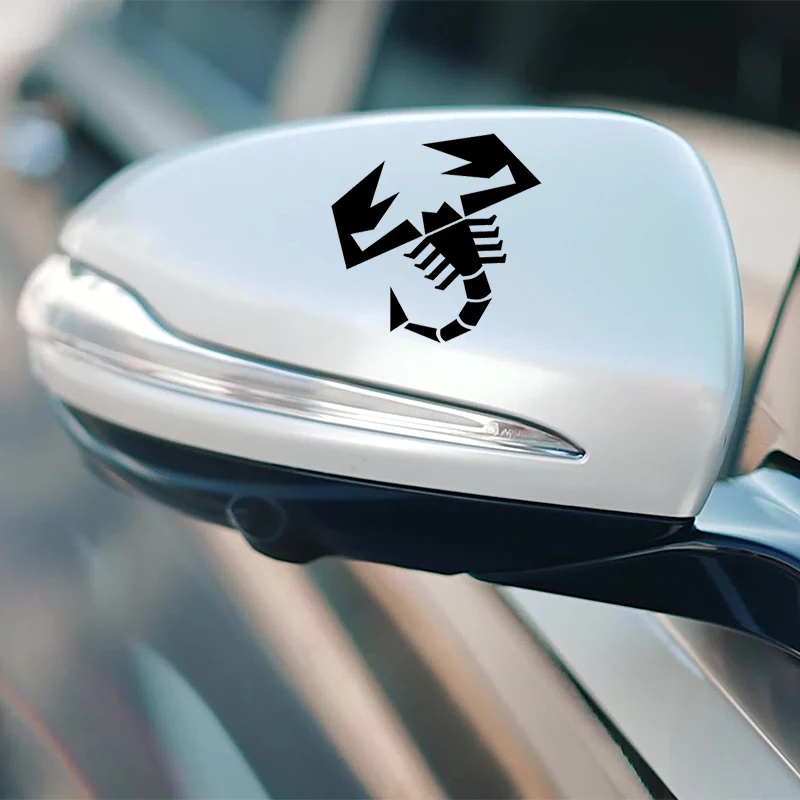 2 Pack Car Body Stickers Window Stickers Rearview Mirror Stickers for Fiat Abarth 500 124 125 595 Styling Accessories