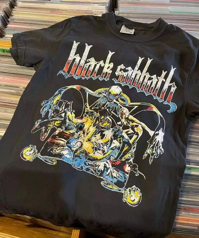 

Черная футболка унисекс Sabbath Sabbath Bloody Band, мужская и женская мужская футболка с коротким рукавом, мужская и женская летняя футболка