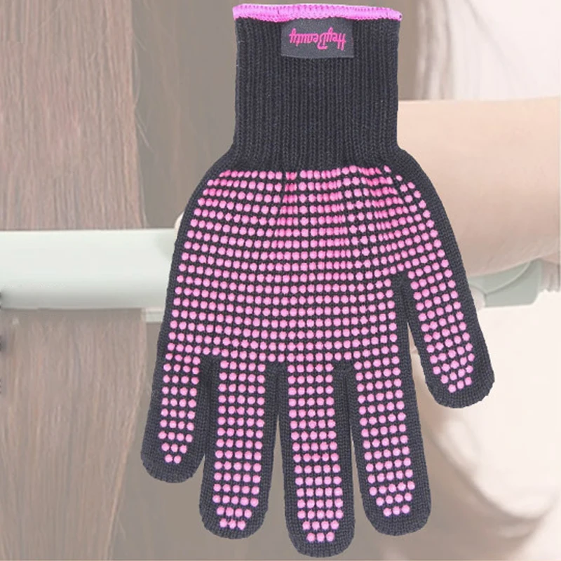 1PC Heat Resistant Gloves For Hair Styling Hairdressing Accessories Anti-scald Non-slip Hair Straightener Gloves Hair Tools