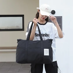 Bolso de viaje plegable para mujer, bolsa de viaje para gimnasio, deportes, aeropuerto, para llevar durante la noche, accesorios de viaje, novedad de 2024