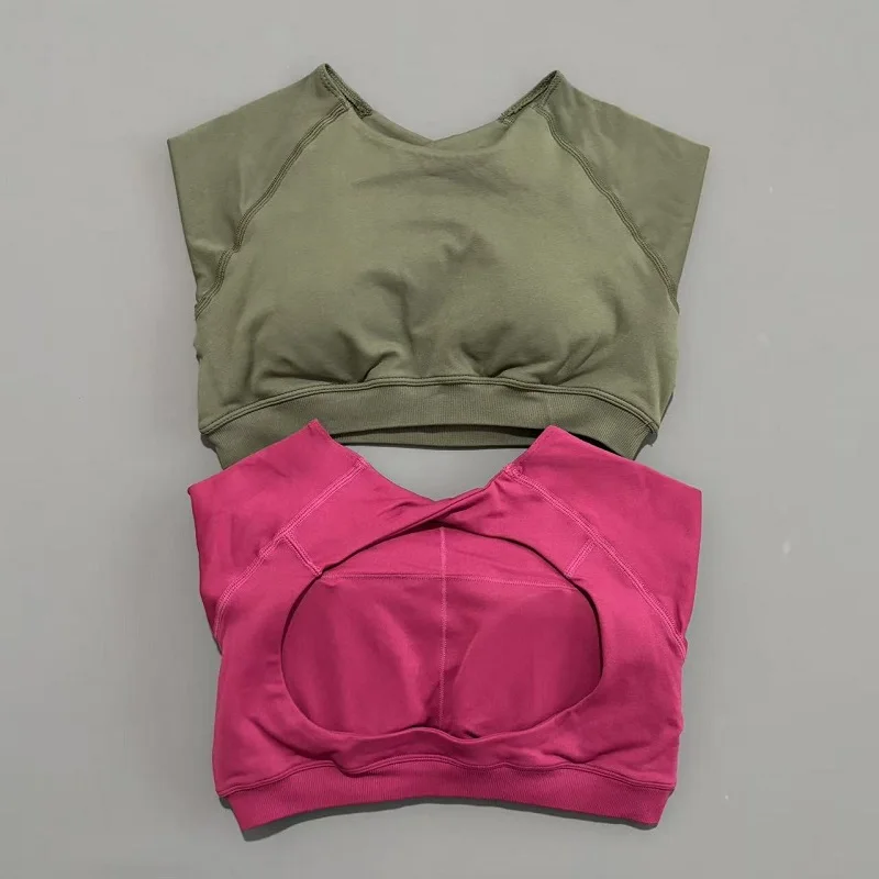 ملابس رياضية لليوجا بأكمام طويلة للسيدات، ملابس رياضية للتدريب في صالة الألعاب الرياضية، ملابس رياضية للجري والجري، ملابس رياضية بدون خياطة