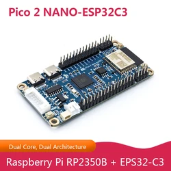 Pico 2 Nano ESP32C3 Mini Development Board, Combining RP2350B with ESP32-C3 With Dual Core and Dual Architecture