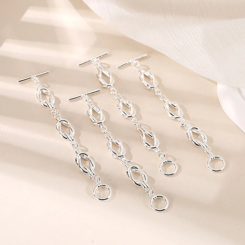 1/2 Stück Kupfer 14K Vergoldeter Langer Kettenverbinder DIY Halsketten Armband OT-Verschluss Zubehör Schmuckherstellungsmaterial – Detail 6