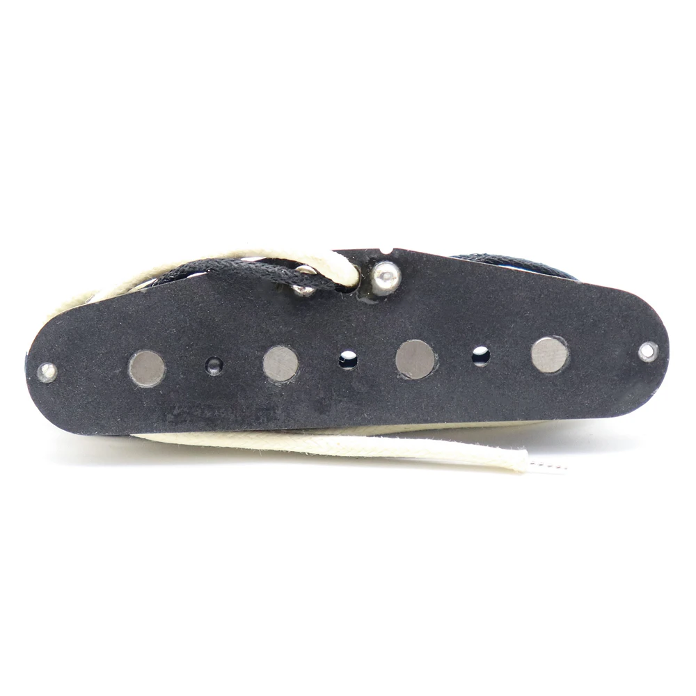 4 String Guitar Bass Pickup Alnico 5 Magnet Fiber Bobbin for TL Bass Electric Guitar Black