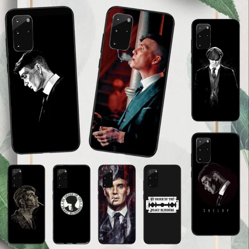 Tommy Shelby Mobile Cell Phone Case for Samsung Note 9 10 20 Plus Pro Ultra J6 J5 J7 J8 Black Soft Phone Cover Funda