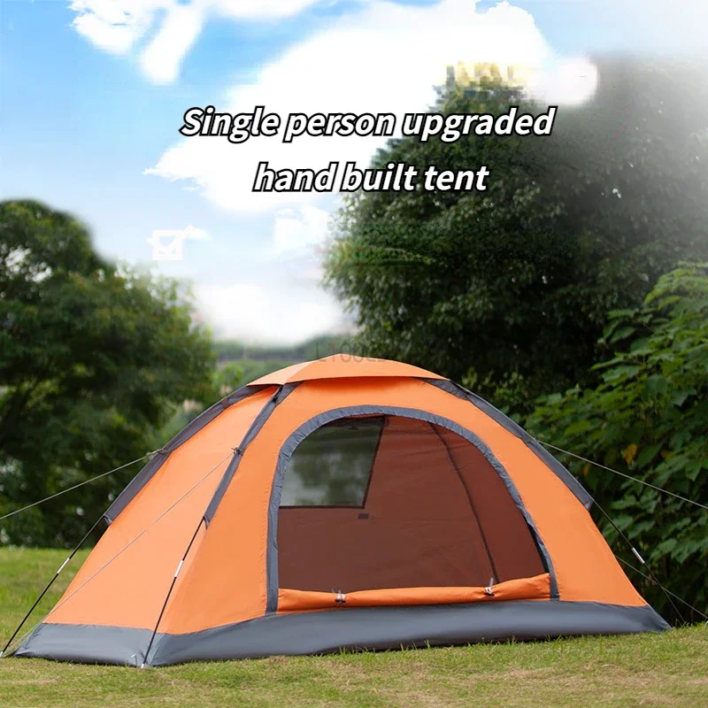 Imagem -03 - Single Thickening Ultralight Travel Tent Impermeável Mochila Caminhadas Sobrevivência Acampamento ao ar Livre Pesca Acampamento Pessoa