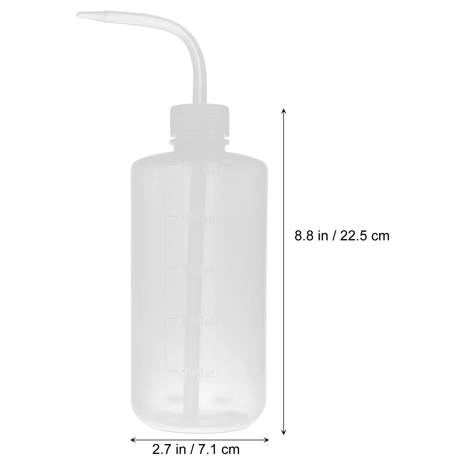 

6pcs Plastic Washing Bottle with Scale Refillable Squeeze Bottles for Lab Daily Use Medical Rinse Jug Easy Squeeze Nozzle Caps