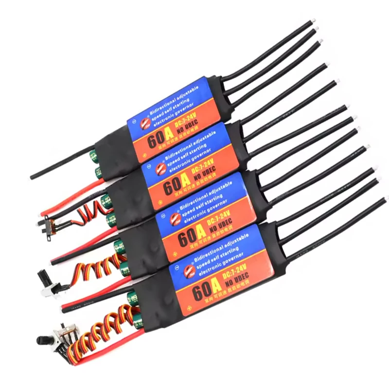 ZMR 2-6S 30A 60A ESC Bidirektionaler selbststartender bürstenloser elektrischer Geschwindigkeitsregler ESC für Heimwerkerwerkzeuge