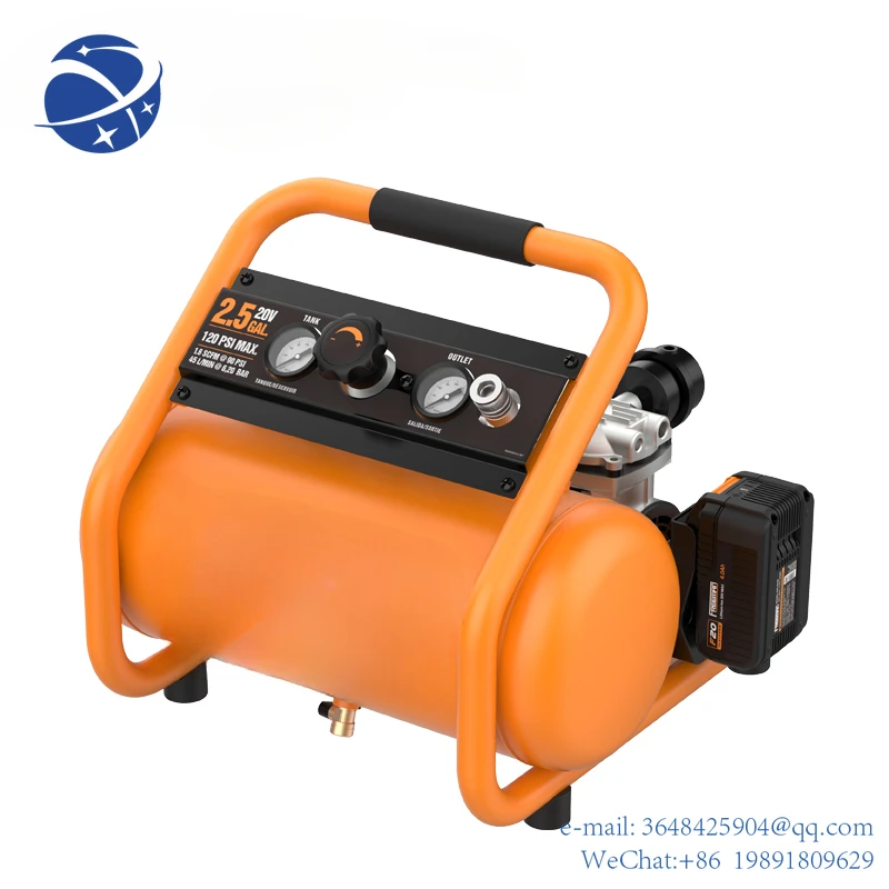 YYHC 10L 20V DC Lithium Ion Battery 500W Brushless Motor Silent Oil Free Portable Cordless Car Type Pump Air Compressor