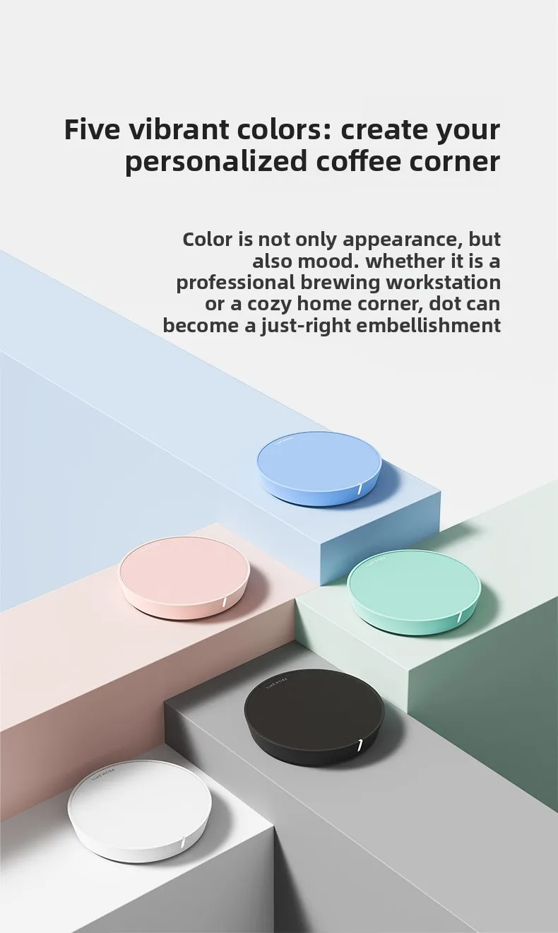 Hot Sales TIMEMORE Black Mirror Dot Smart Coffee Electronic Scale Bluetooth Connected No‑Screen DigitalScale APP Interconnection