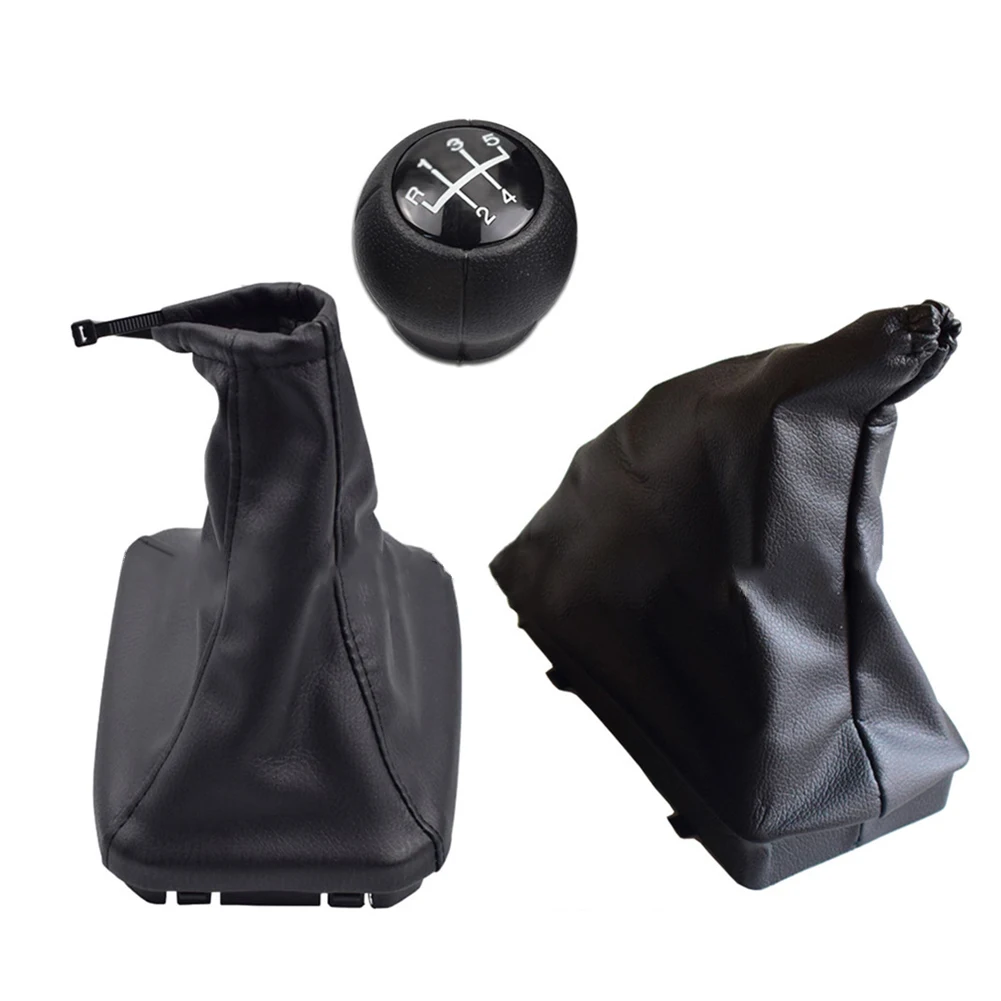 

3pcs Shift Knob Gear Gaiter Handbrake Cover For Opel For Corsa For Tigra For Combo For Vectra Car Interior Accessories Black PU