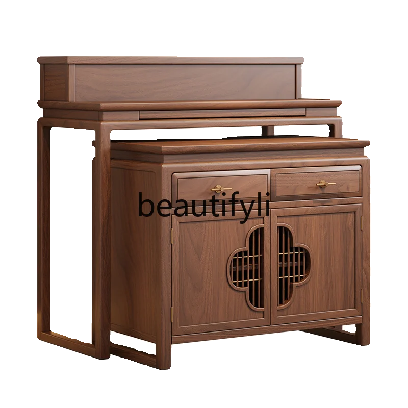 

Black walnut new Chinese table incense case household solid wood table for Buddha, Buddha platform middle hall for table