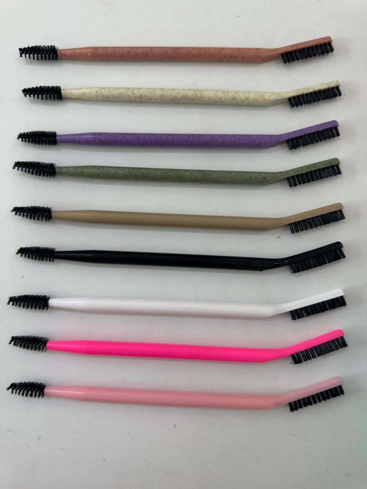 50 Pezzi Spazzola Riutilizzabile a Doppia Punta per Sopracciglia e Ciglia, Pettine per Sopracciglia, Strumento per la Cura e il Trucco delle Sopracciglia