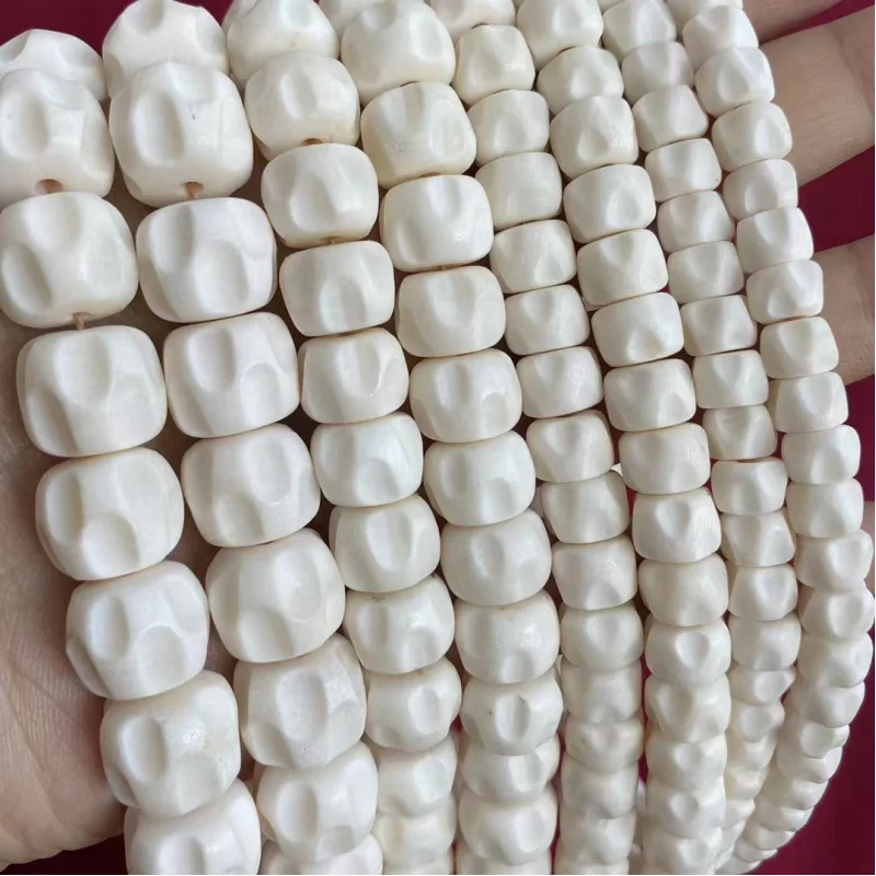 Ox Bone Carved Passion Fruit Seeds 108 Neck Beads Ethnic Style Crafts