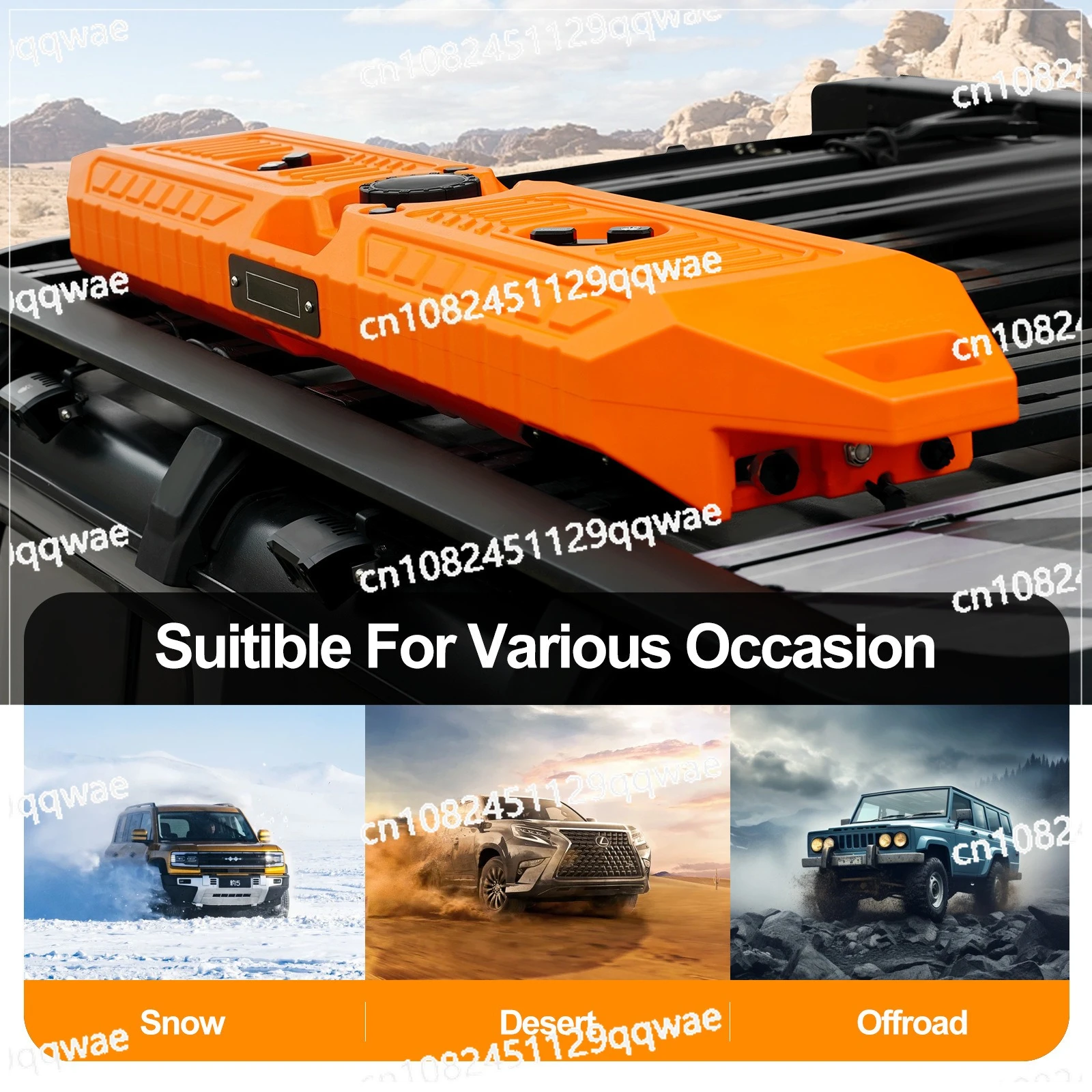 Large capacity 30L roof water tank 12V water pump booster with shower built-in automatic rewinding water pipe off-road