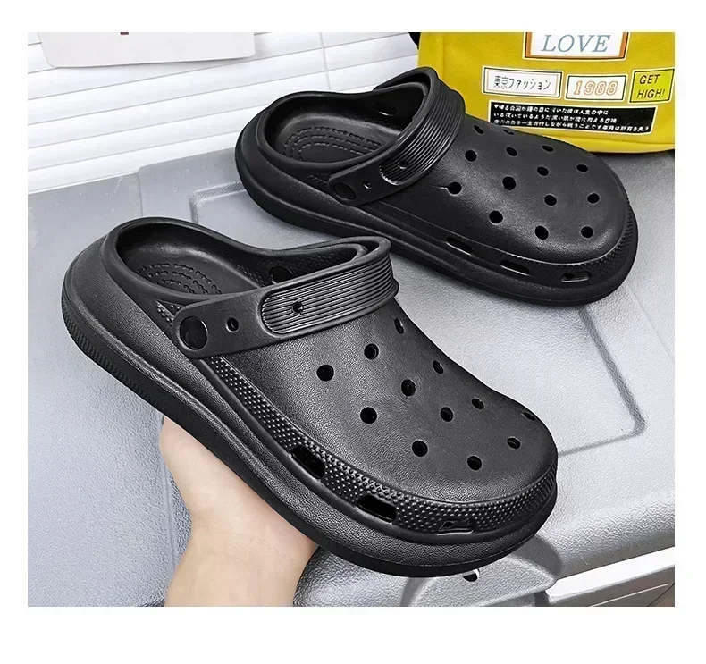 2026 Damen- und Herren-Lochschuhe, Sommer-Rutschfeste Outdoor-Sandalen, Geschlossene Zehen, Superweiche Beach-Slipper mit Dicker und Weicher Sohle – Detail 30