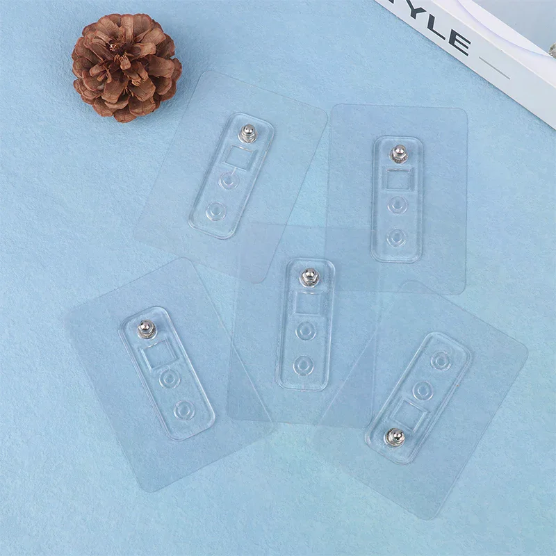 5Pcs No-Punch Screw Stickers, Strong Non-Marking Nail-Free Sticky Hooks with Load-Bearing Screws