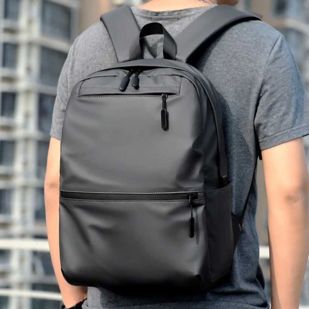 

Casual Large Capacity Men Backpack Waterproof Black Travel Knapsack Leisure Multi-pocket Student School Bag Travel