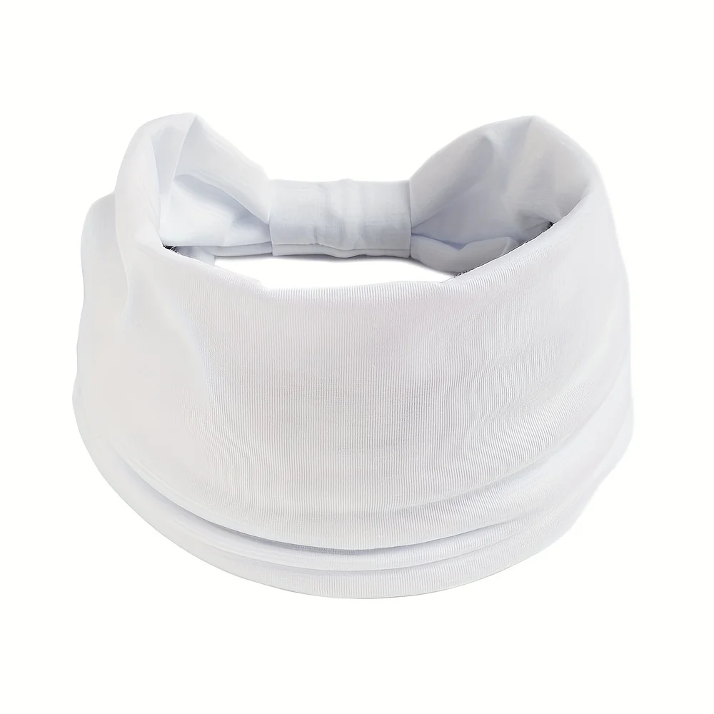 Damen-Stirnband, breit, um das Haar gewickelt, extra großes Kopftuch-Stirnband, für Yoga, Laufen, Schweißabsorption, Sport, elastisches Stirnband – Detail 39