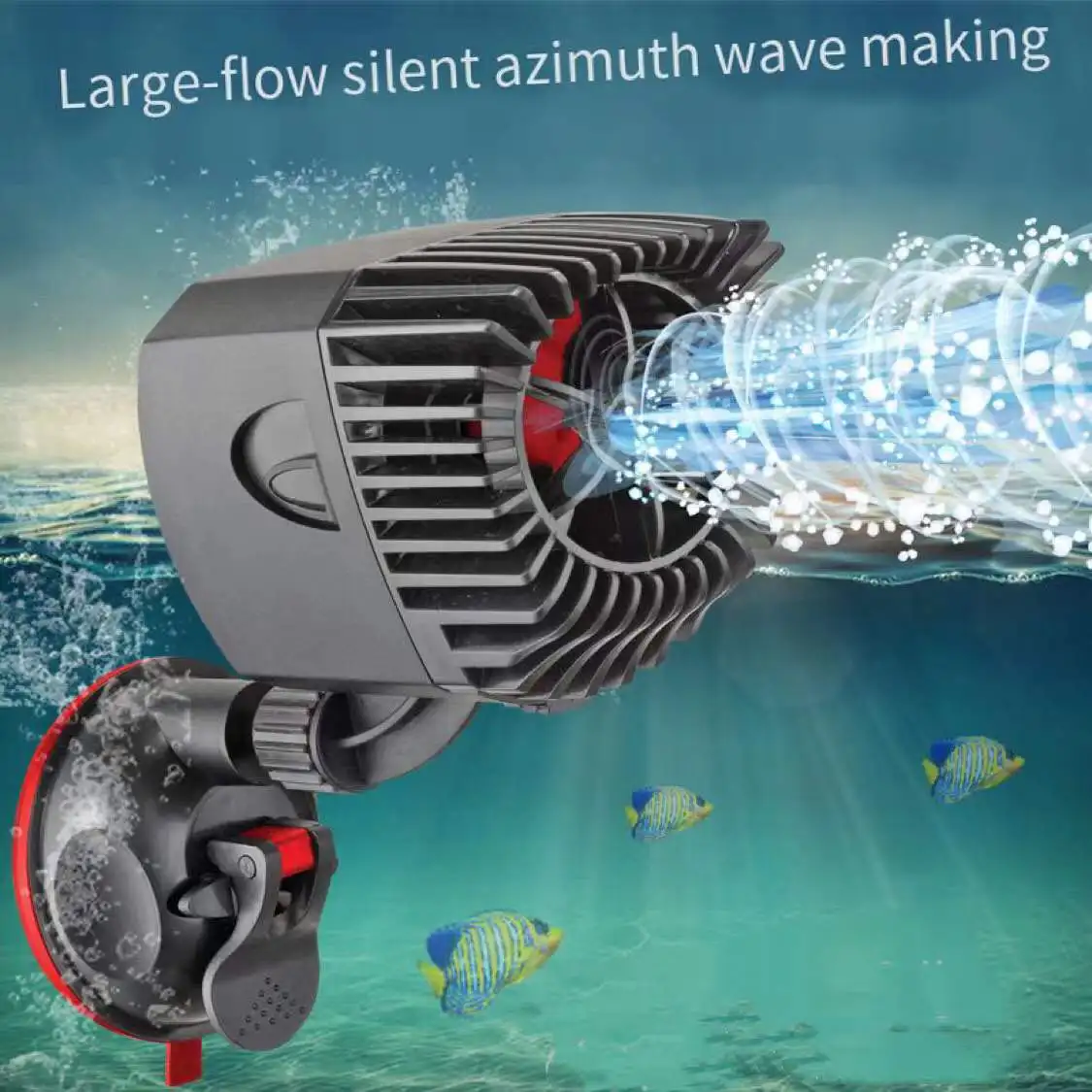 Fish tank surf pump ultra-quiet blowing pump suction cup fixed flow pump 360°C rotating aquarium accessories 220V50Hz 6W 12W 20W