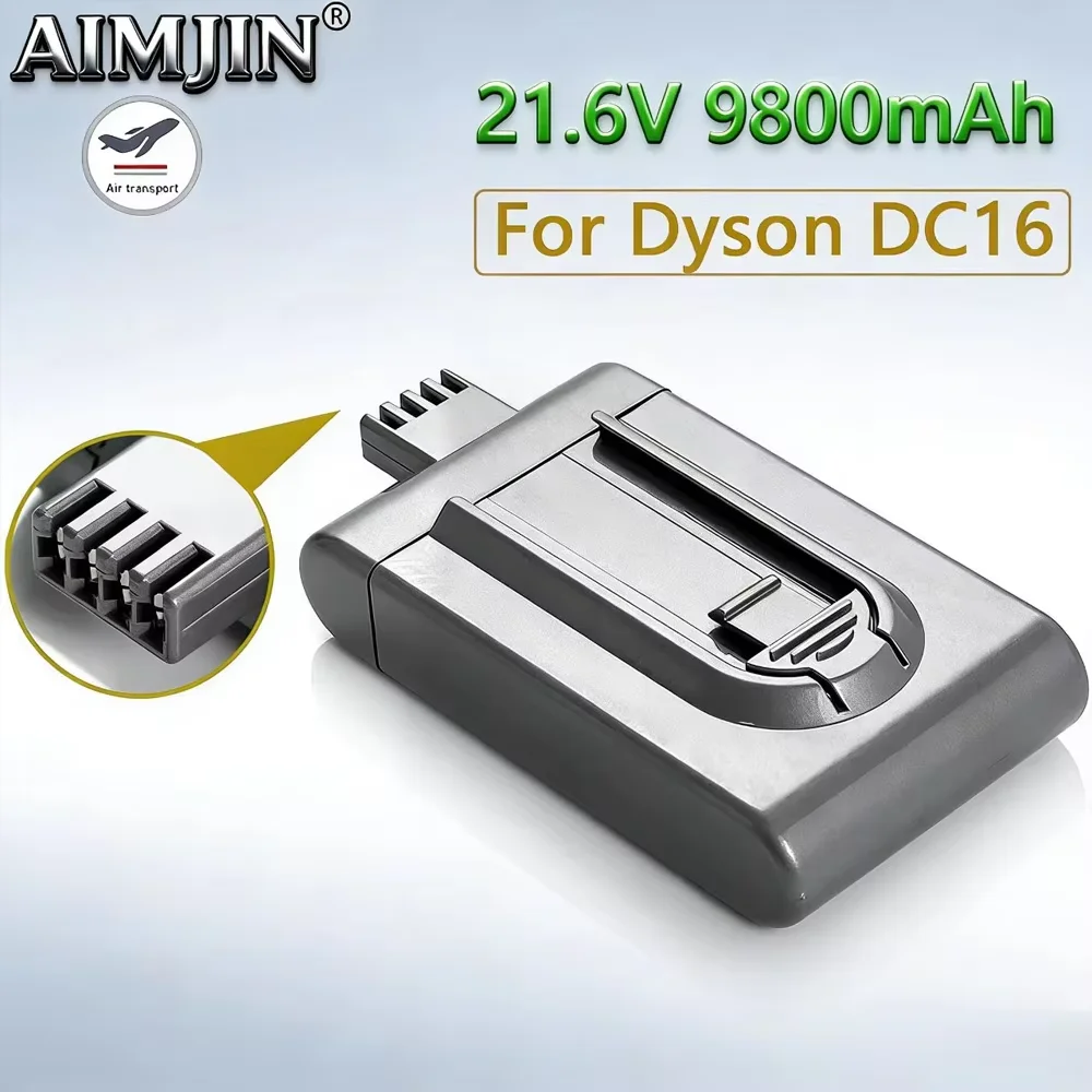 

For Dyson 9800mAh 21.6V DC16 Vacuum Cleaner Replacement Battery For Dyson DC16 Animal DC12 DC16 12097 BP01 912433-01 L50