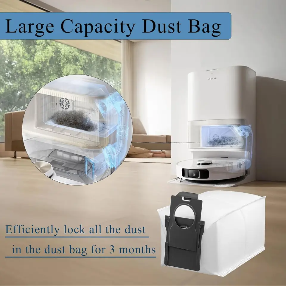 Dreame D10 Plus Gen 2, D20 Ultra, L10s Ultra Gen 2 Gen 3, L10s Plus, L30s L40 L40s L50 L10s Pro Ultra Heat كيس غبار اكسسوارات - 5