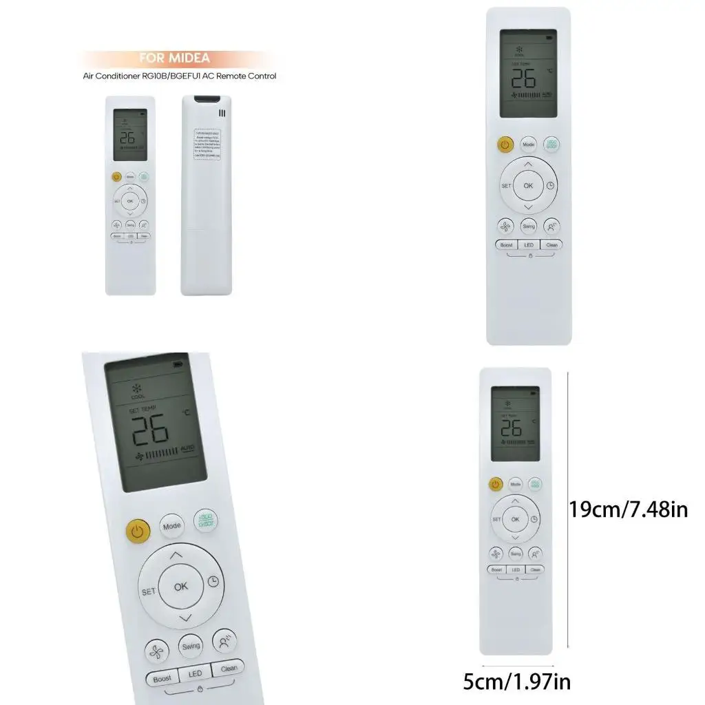 

R53C RG10A Backlit Remote Control for Air Conditioner Controller English Version Multifunction
