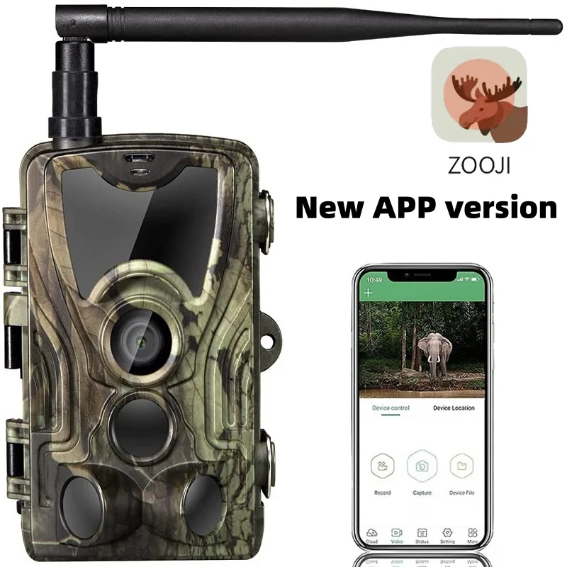 

APP 4G Live Broadcast Trail Camera Cloud Service 4K Wildlife Hunting Cameras Cellular Mobile Wireless Surveillance 120MP