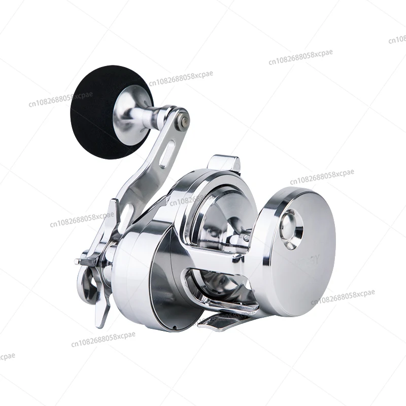 Noeby Silver Metal Conventional Stainless Steel Fishing Reel