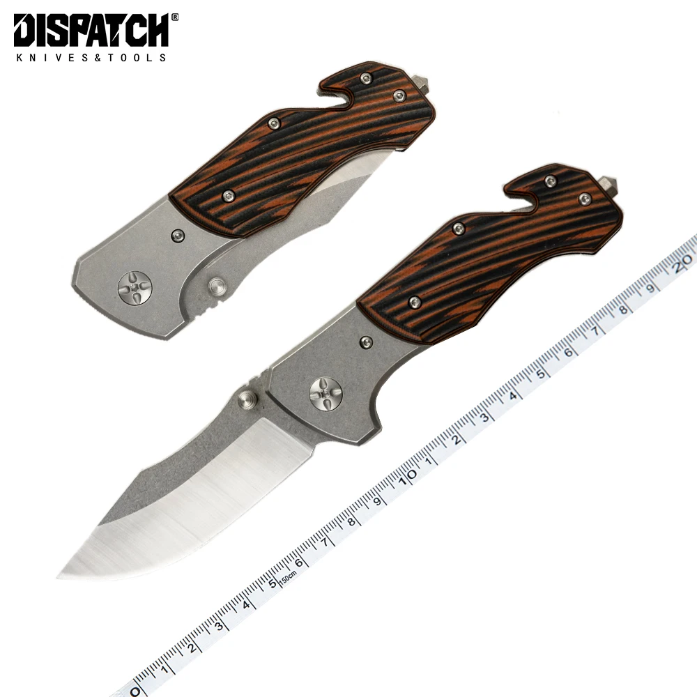 

Folding Pocket Knife with 8Cr Stainless Steel Stone Washed Blade G10 Handle Survival Hunting Tactical Outdoor Camping EDC Tool