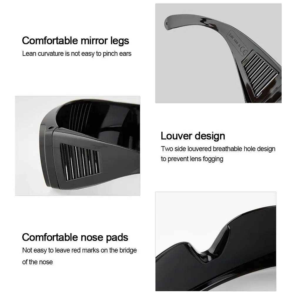 Security Supplies Black Welding Welder Goggles Anti-light Anti-impact Safety Goggles Welding Protective Glasses