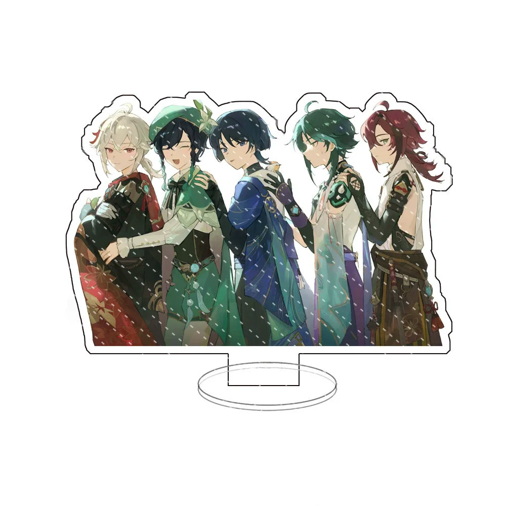 Game Yuan Shen Wanderer Raiden Shogun Kaedehara Kazuha Acrylic Stand Plaque Cute Desktop Ornament Anime Cosplay Collectible Gift