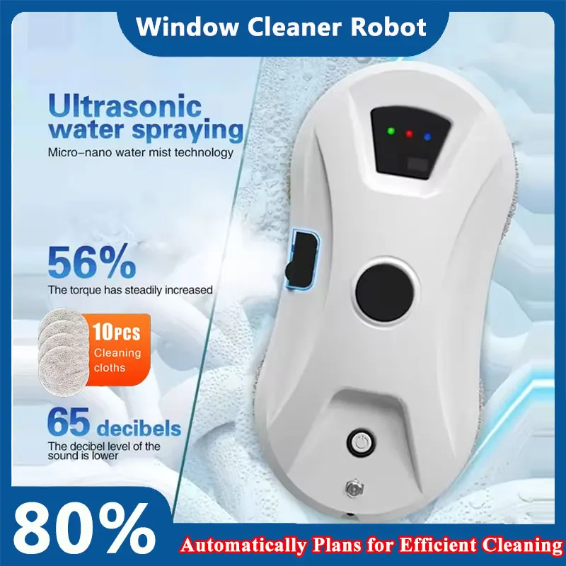 5600PA Intelligent Window Cleaner Vacuum Cleaner Robot Window Cleaner Electric Glass Cleaner Household Remote Controls
