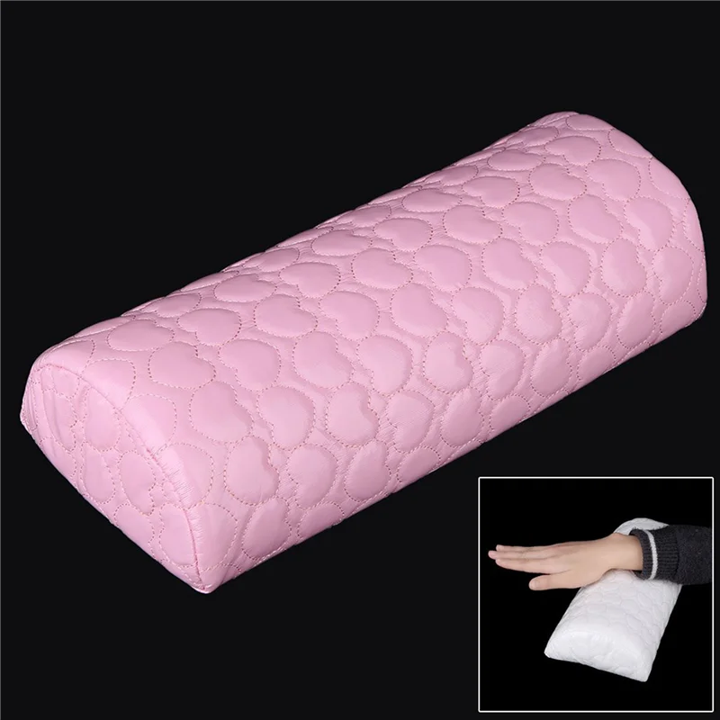 ABIT 2X Manicure Tool Hand-Rest Cushions Holder Professional Soft Sponge Armrest Rest Cushion (Pink)